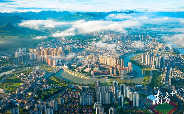 航拍連州城。黃慧誠 攝